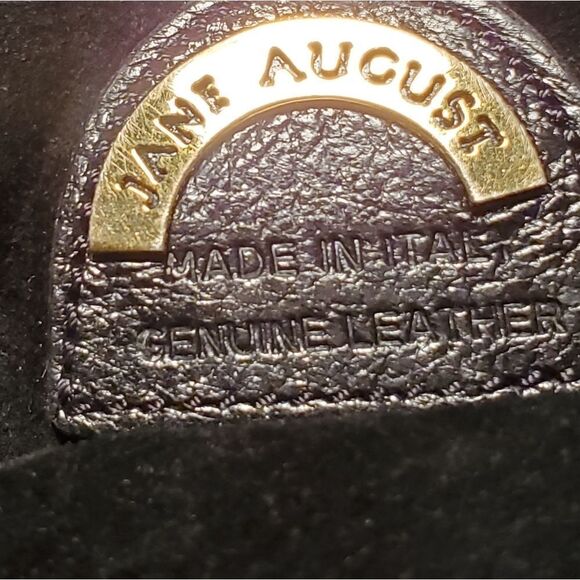 💢Jane August black leather & suede crossbody bag - Picture 3 of 8